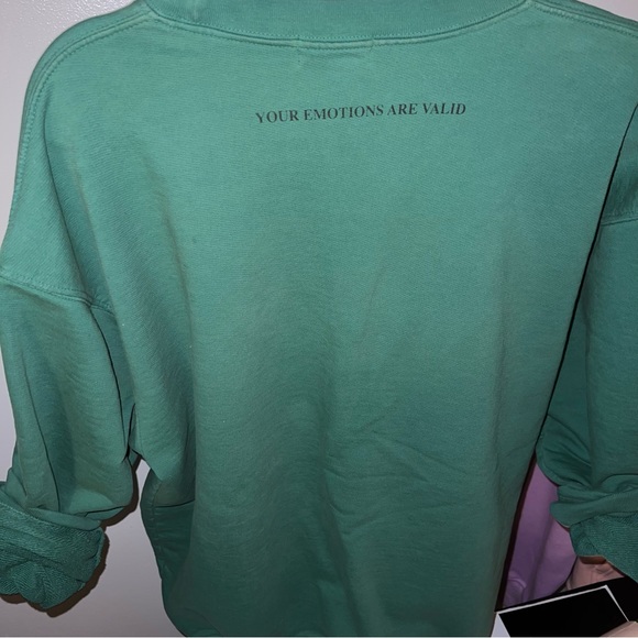 MAYFAIR GROUP *HARD TO FIND* GREEN “CHOOSE YOUR OWN EMOTIONAL JOURNEY” crew neck - Picture 7 of 14